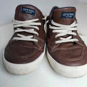 Brown Leather Sperry Boat Shoes